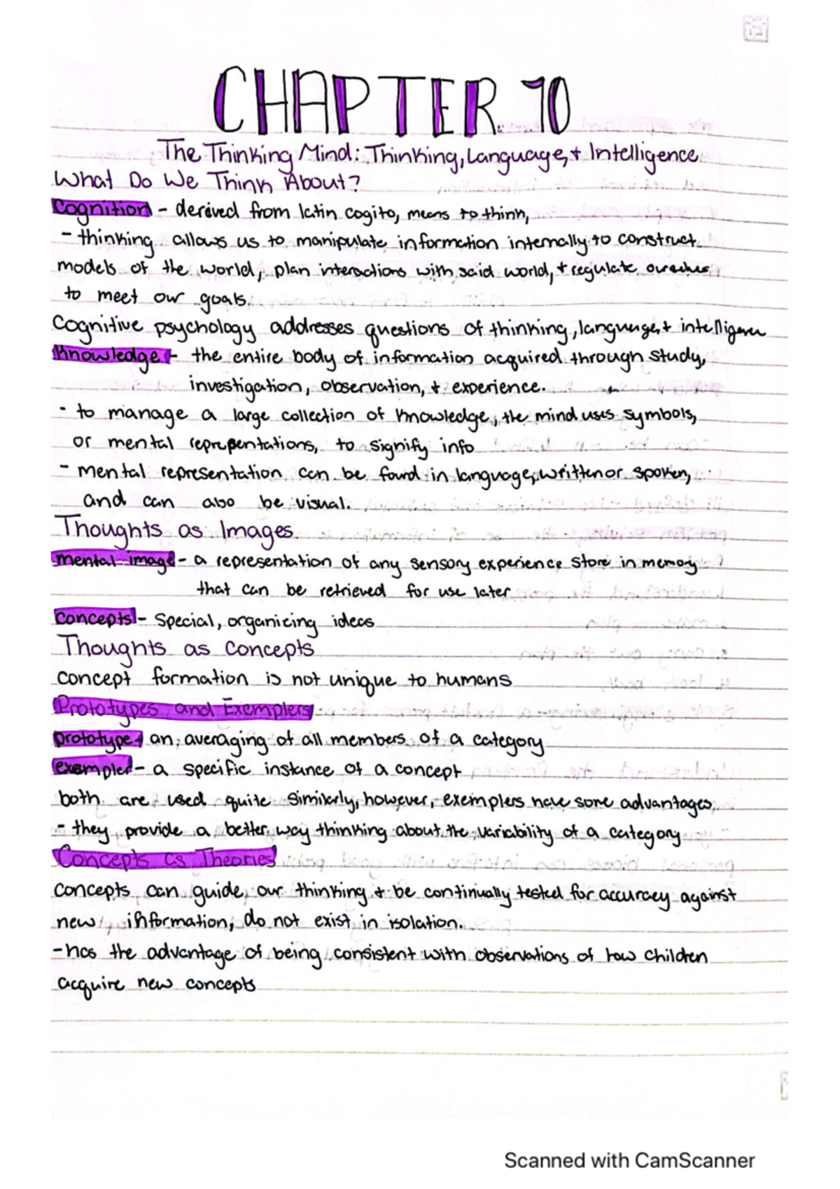 Psych Ch 10 Notes - PSY 101 - Studocu