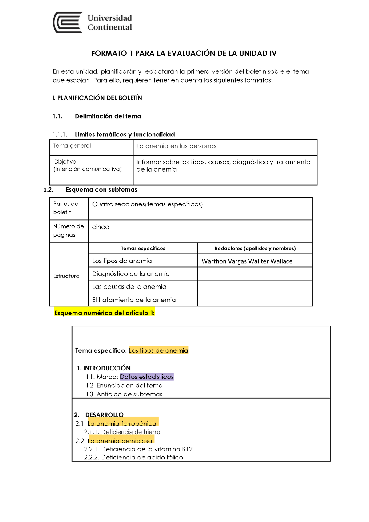 Documento - Apunte - FORMATO 1 PARA LA EVALUACI”N DE LA UNIDAD IV En ...