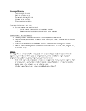Principals of Management CHapter 5 Notes - Principals of Management ...