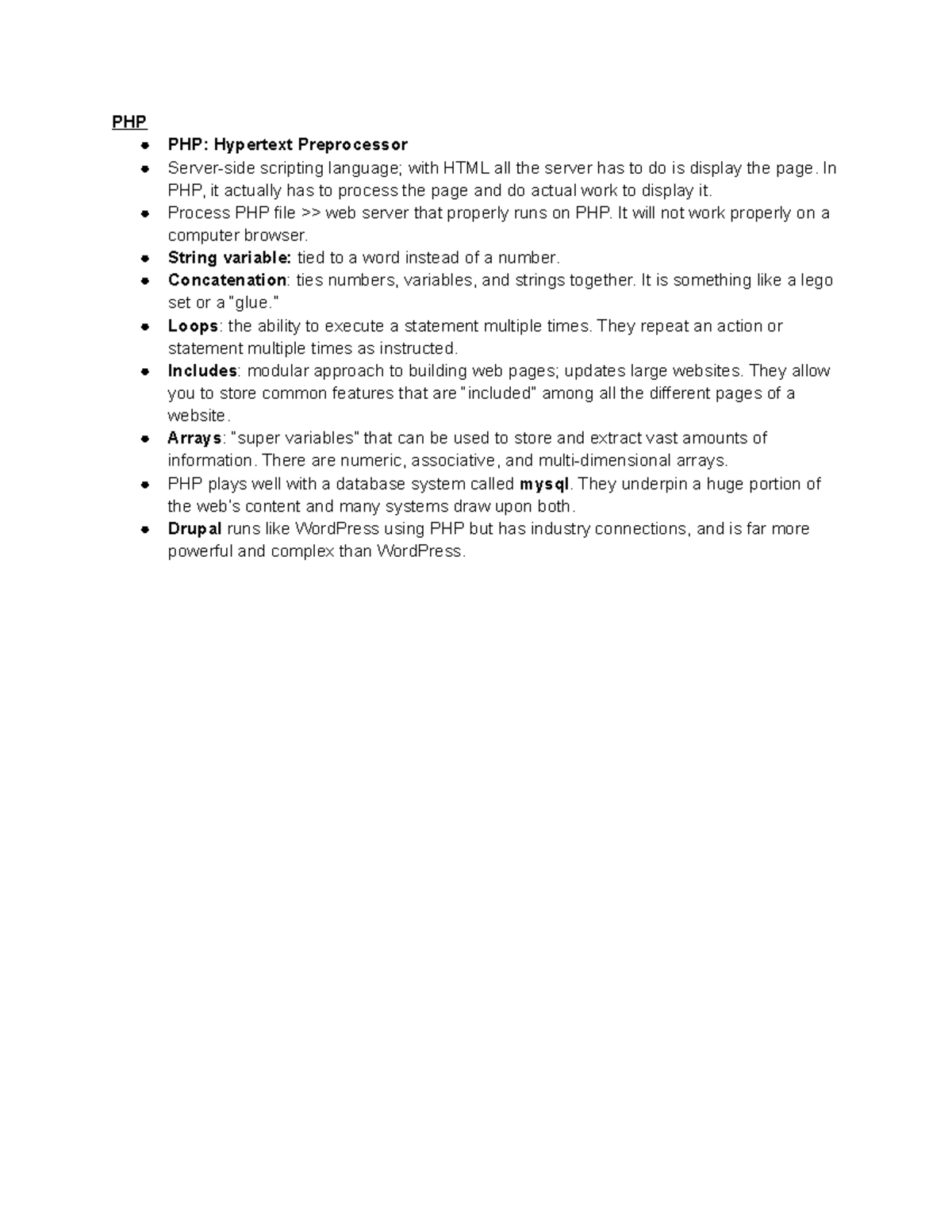 NMIX 4110E Introduction to PHP - PHP PHP: Hypertext Preprocessor Server ...