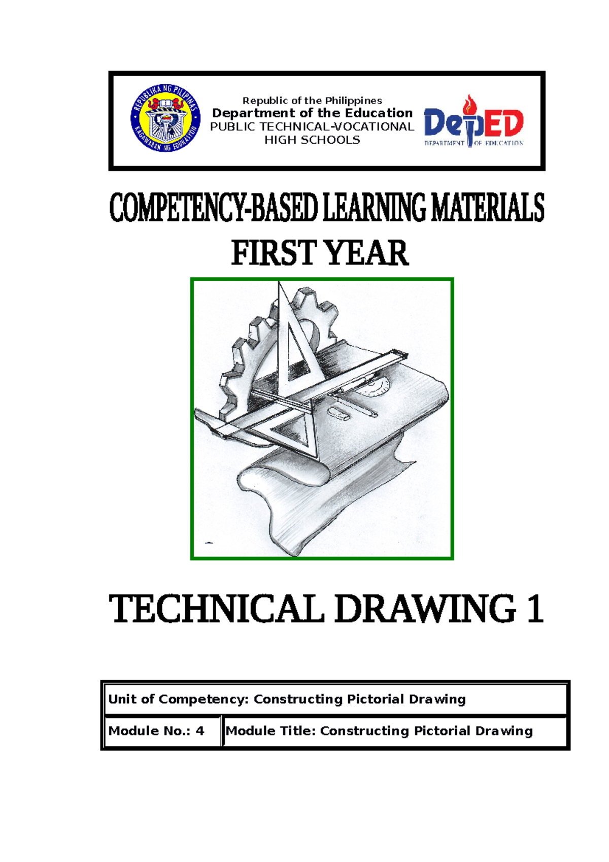 Y1 Module 4 Constructing pictorial drawing Unit of Competency