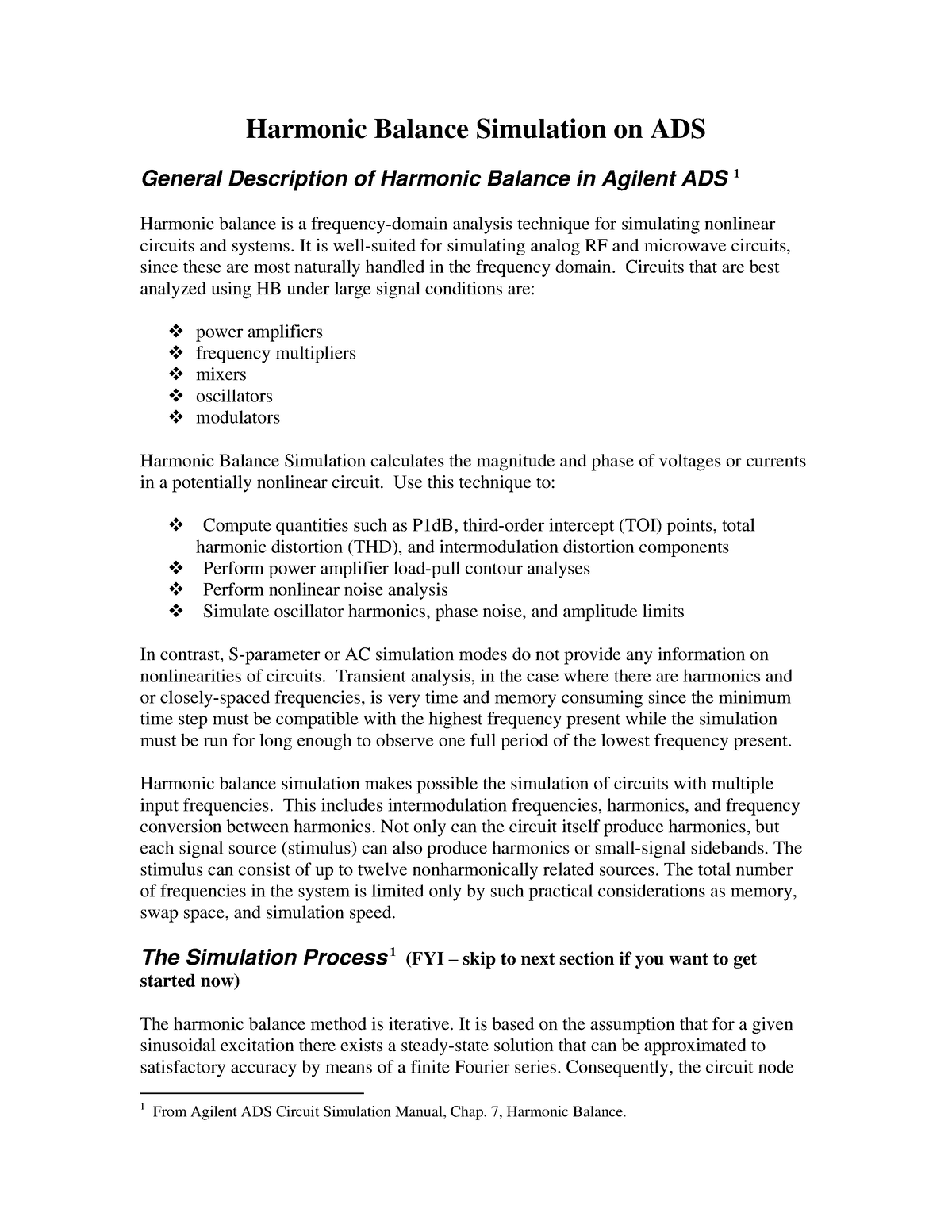 ADS Harmonic Balance - Energy Harvesting - Harmonic Balance Simulation ...