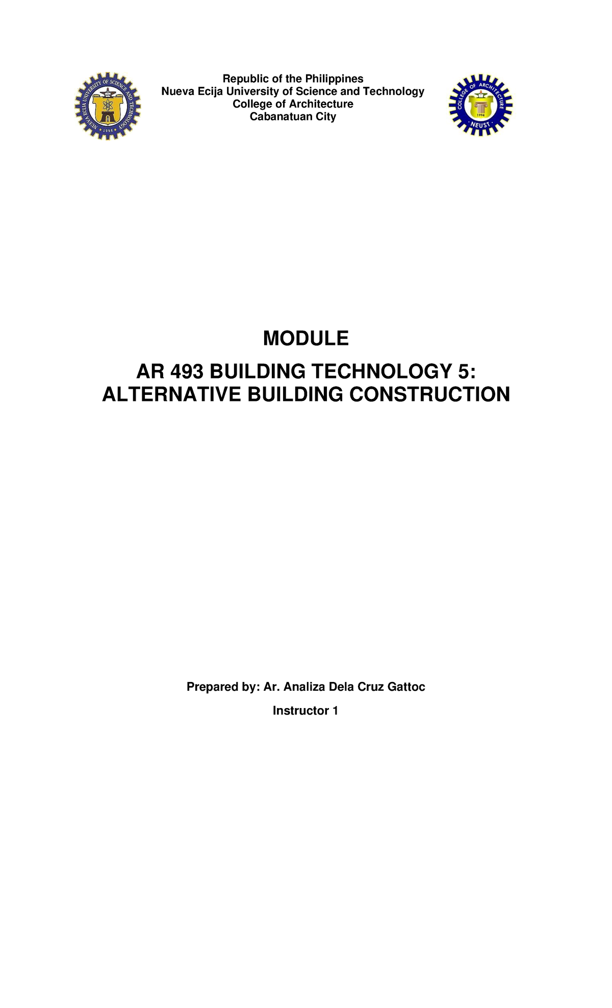 AR-493 Building-Technology-5-Alternative-Bldg-Construction-Systems ...