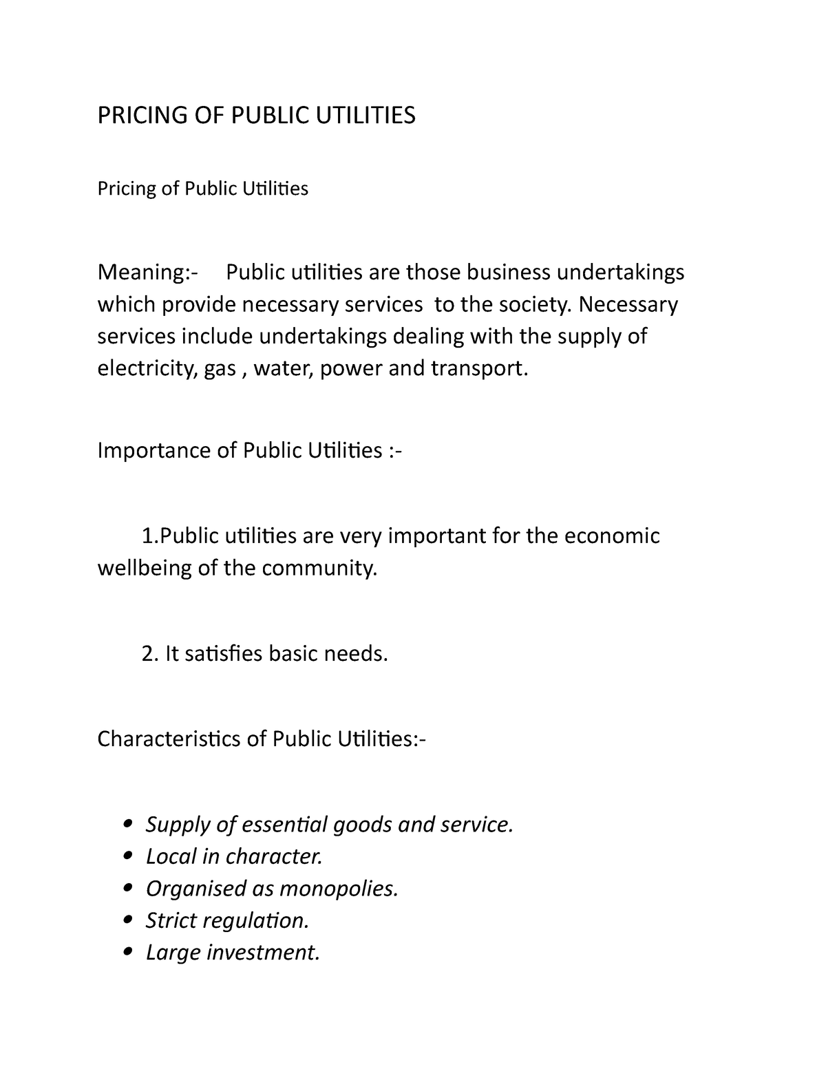 pricing-of-public-utilities-pricing-of-public-utilities-pricing-of