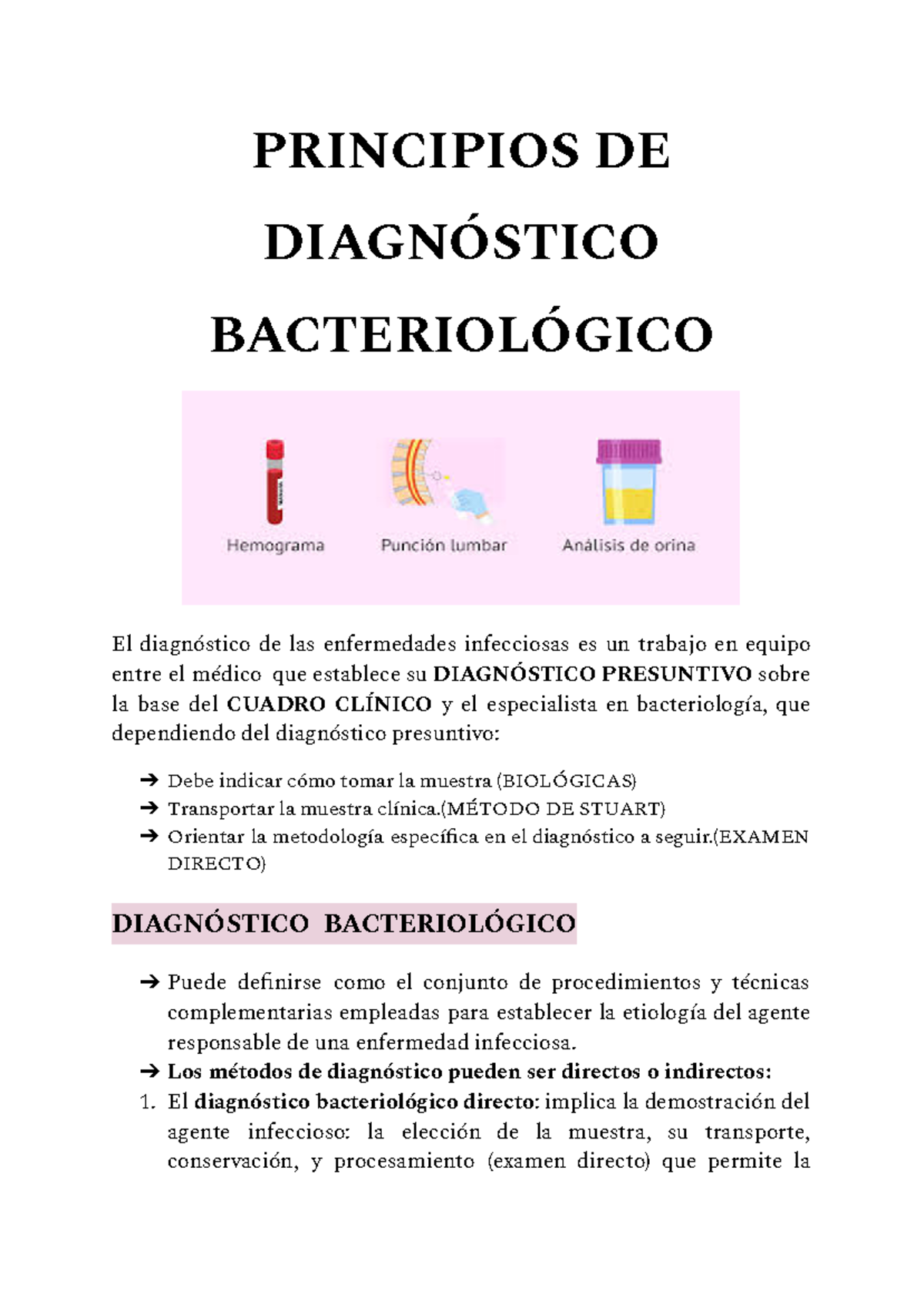 Tema 5 -Principios De Diagnóstico Bacteriológico - PRINCIPIOS DE ...