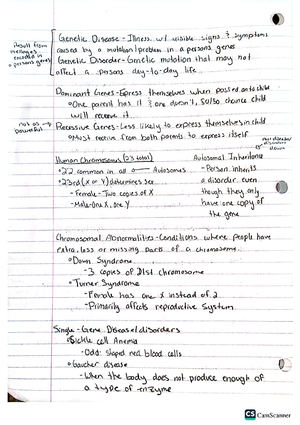 Cell Division - Notes on the DNA Replication process, genomes and the ...