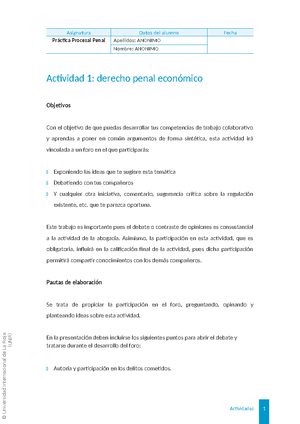 Esquema Tema 15 - DERECHO PROCESAL PENAL Tema 15: “La Procura En El ...