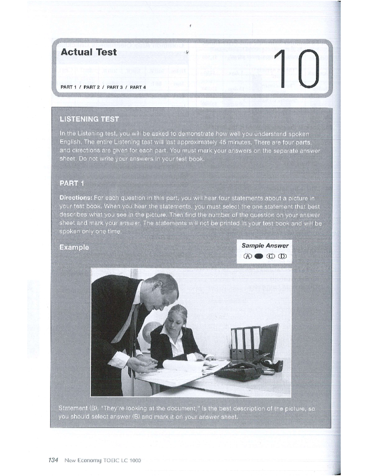 Test 10 economy LC - toeic - tài liệu toeic - Studocu