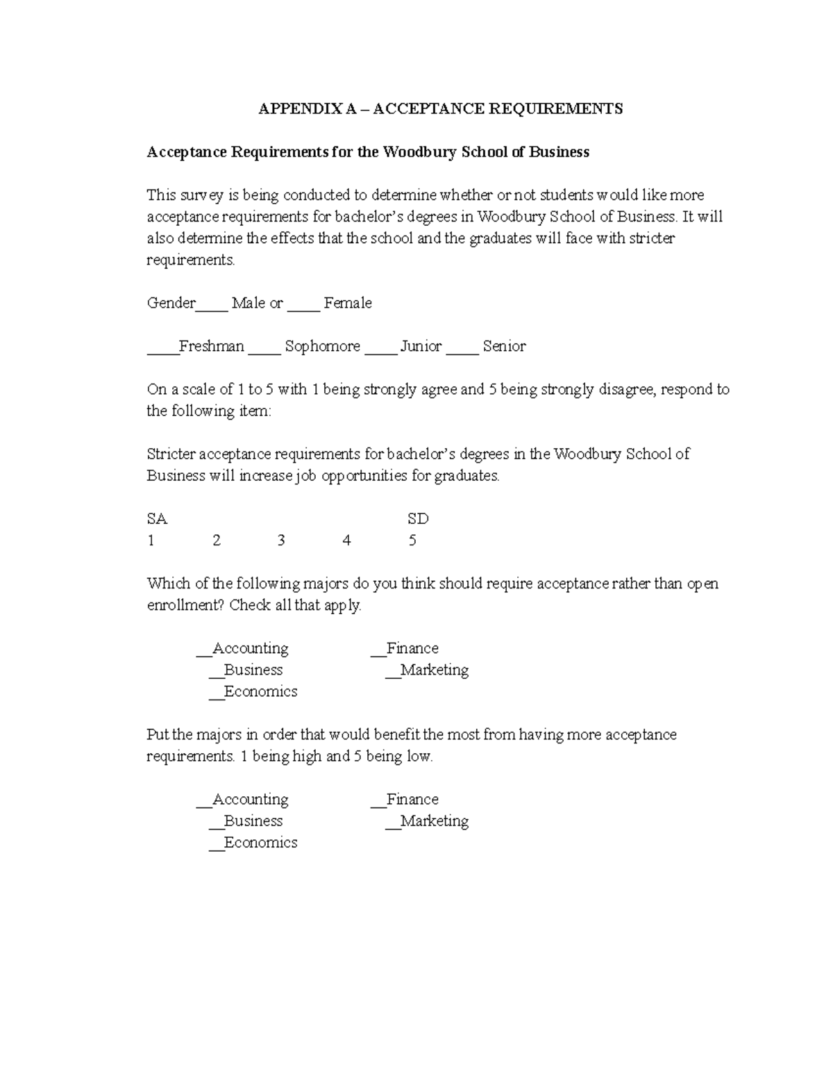 Appendix A - APPENDIX A – ACCEPTANCE REQUIREMENTS Acceptance ...