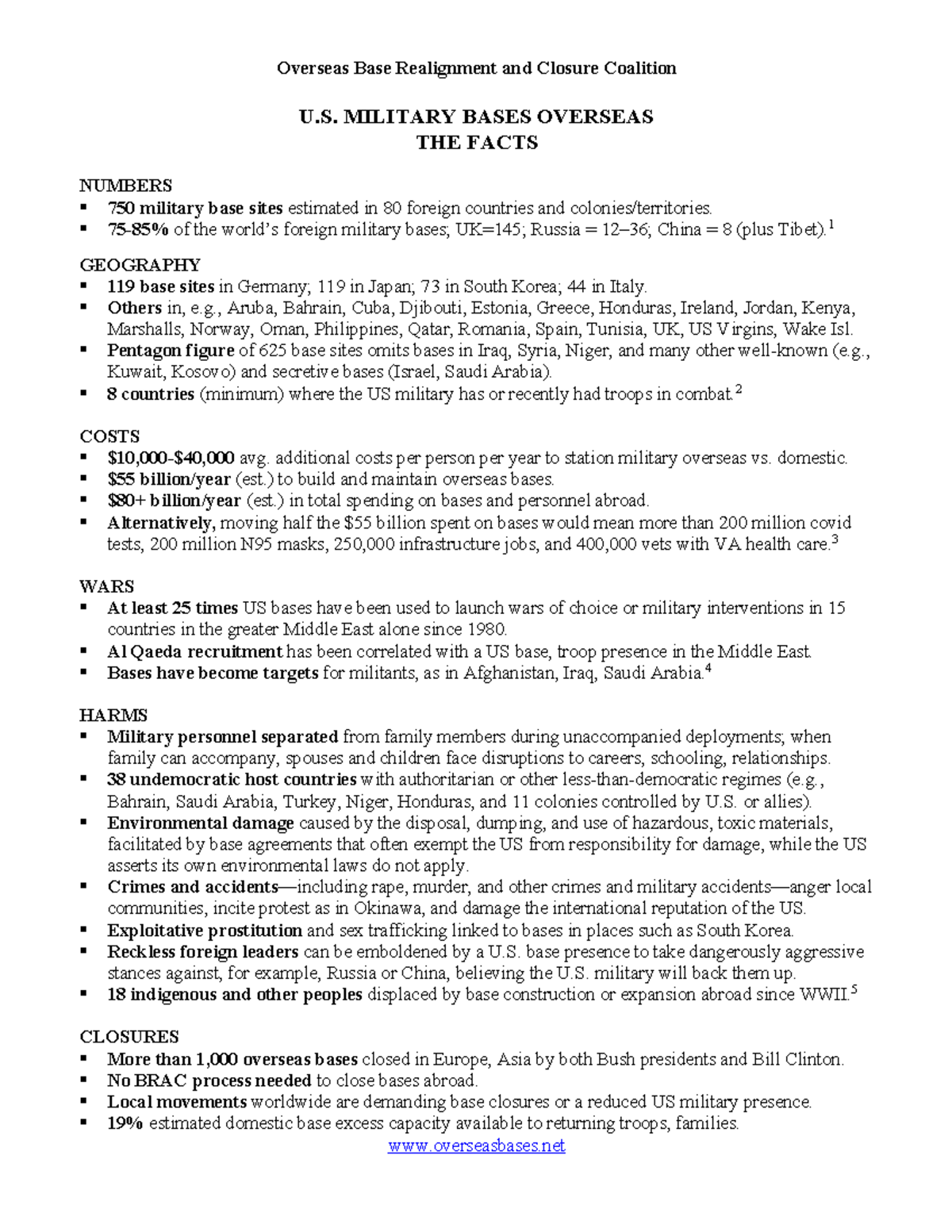 Fact sheet on us military bases overseas obracc 2023 02 07 - Overseas ...