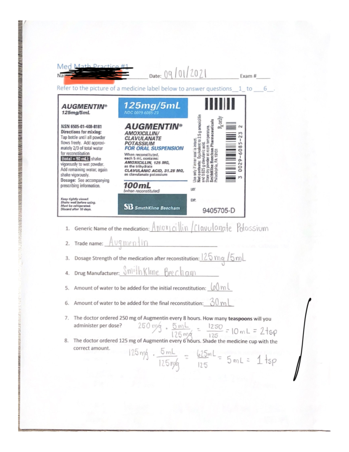 Med Math Practice #1 - Nice study guide To use for nursing when you ...