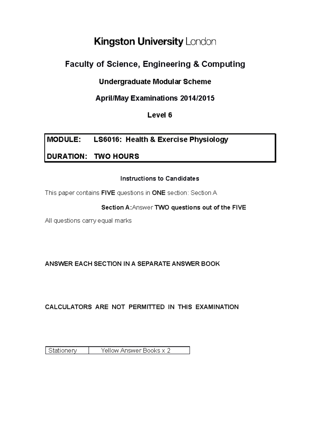 exercise physiology research paper topics