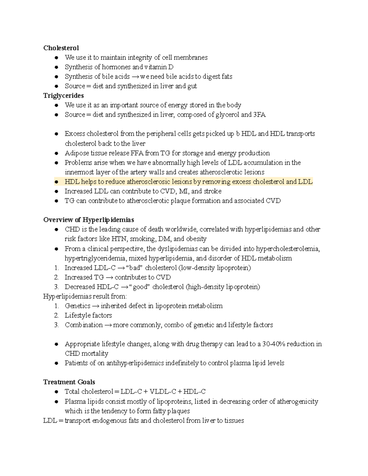 Pharm Exam 3 Review - Cholesterol We use it to maintain integrity of ...