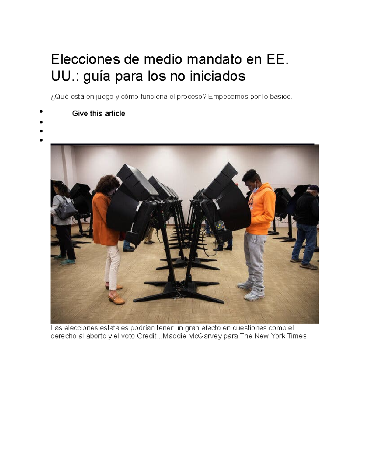 Elecciones de medio mandato en Eu - UU.: guía para los no iniciados ...