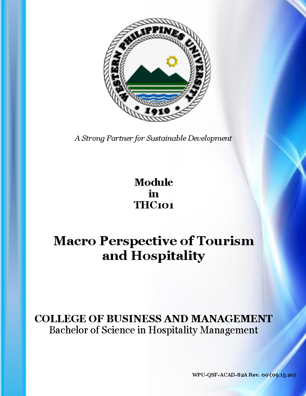 Module 1 Macro Perspective Of Tourism And Hospitality - Contemporary ...