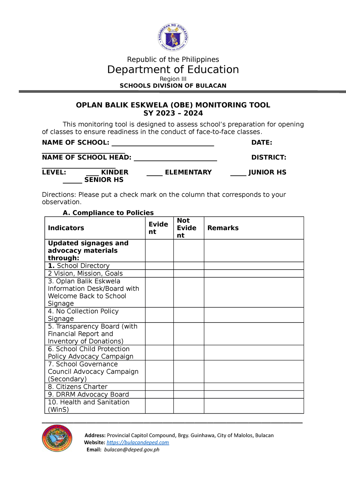 OBE Monitoring Tool Monitoring Tool Republic Of The Philippines   Thumb 1200 1698 