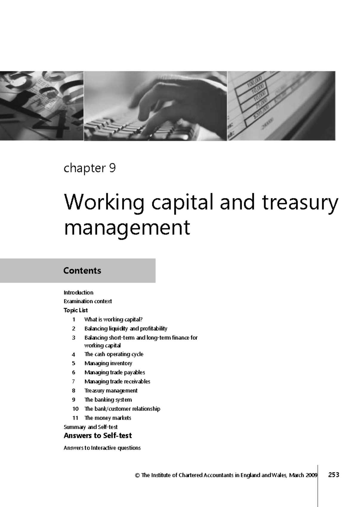 BF CH 9 - It Is Essential Documents - Chapter 9 Working Capital And ...