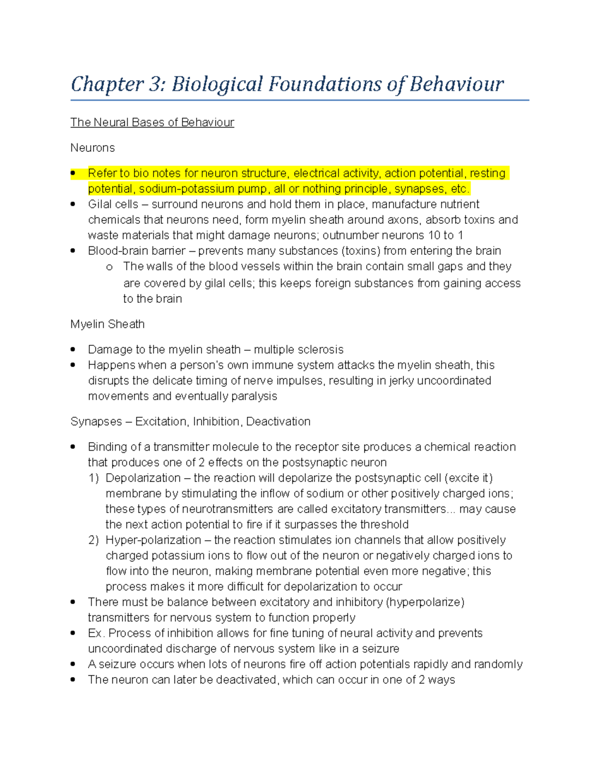 Chap 3 - Complete Notes For The Respective Chapter - Chapter 3 ...