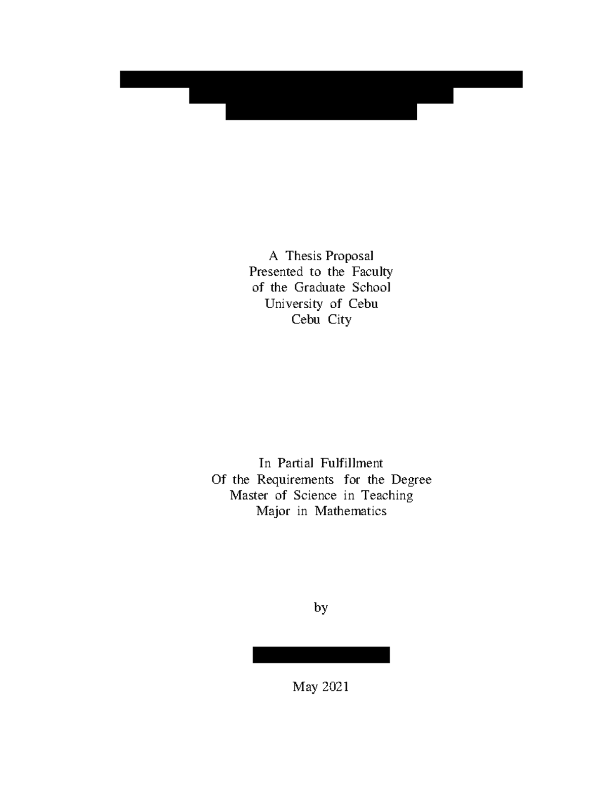 components of preliminary pages of research proposal