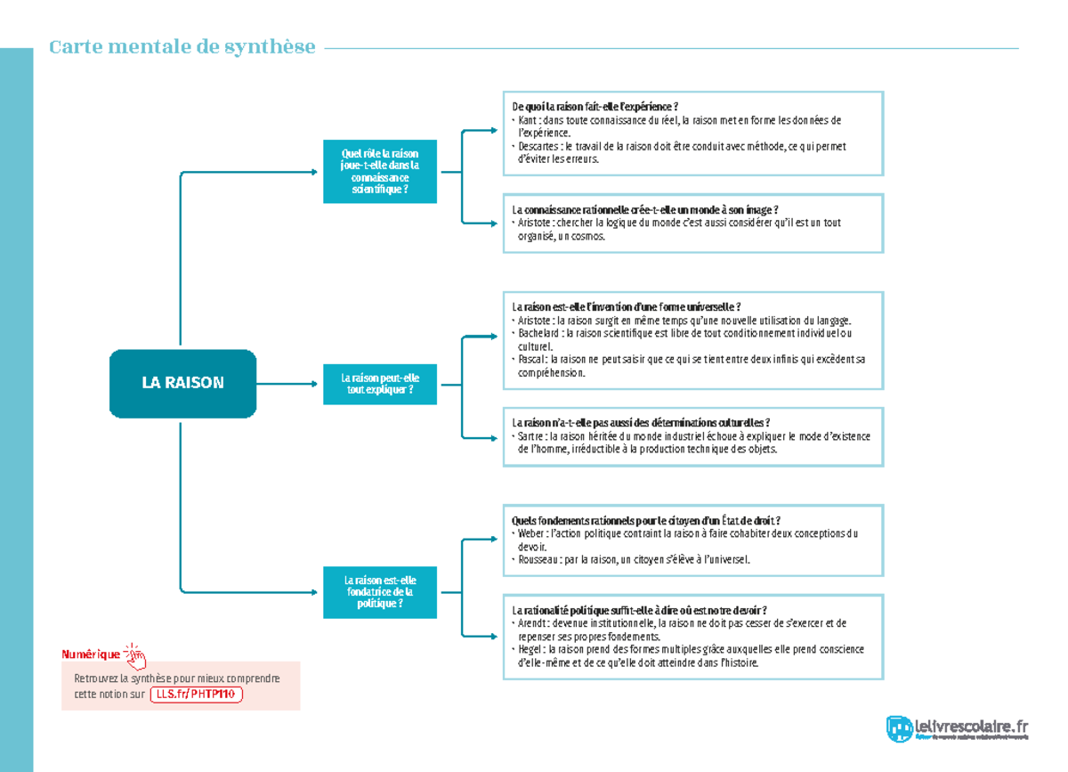 Carte mentale la raison - Carte mentale de synthèse Retrouvez la ...