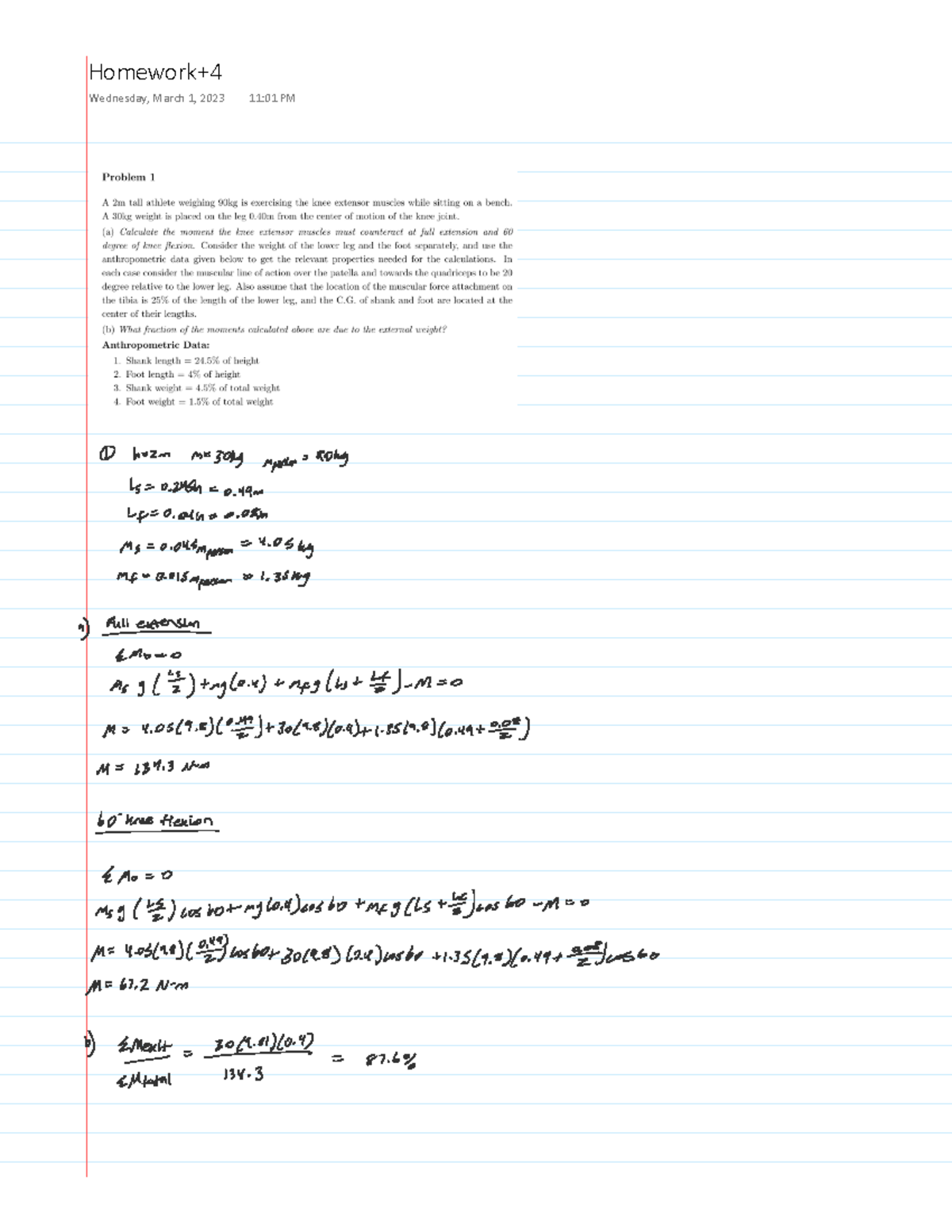 HW4 - Homework - CM240 - Homework+ Wednesday, March 1, 2023 11:01 PM ...