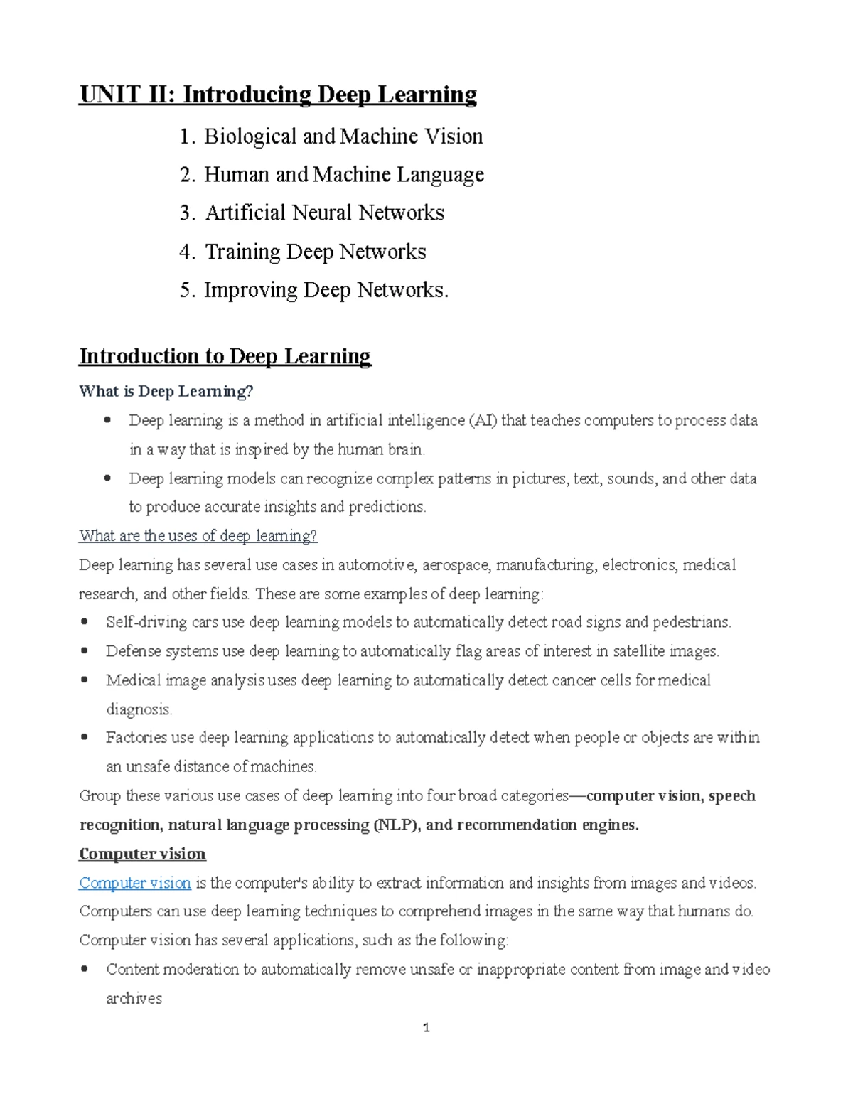 Tharun DL - Simple to learn - Deep Learning unit Artificial AI is ...