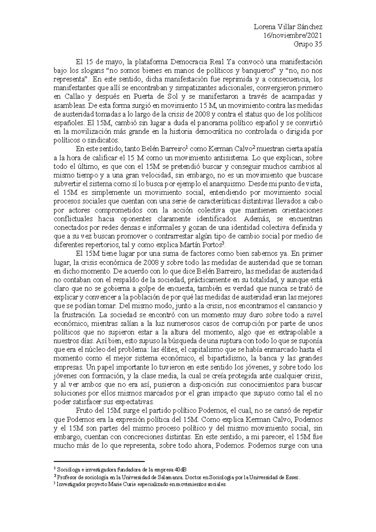 Crisis Económica Y Crisis DEL Sistema Lorena Villar Sánchez 16