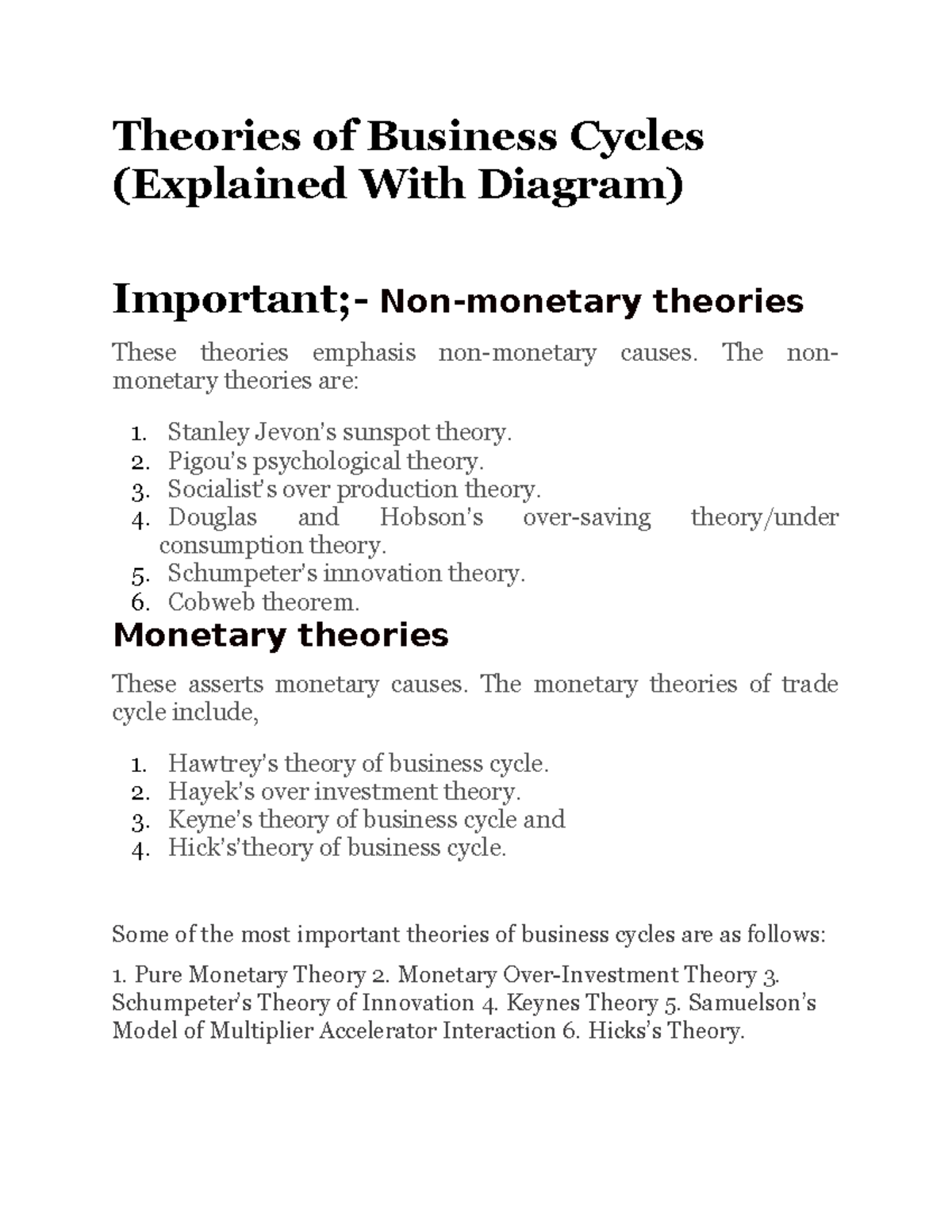 business cycle grade 10 essay