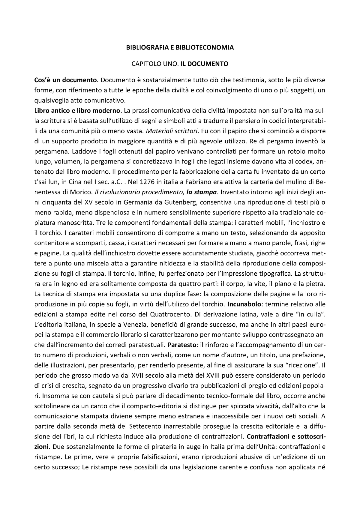 Docsity Lezioni Di Bibliografia Santoro - BIBLIOGRAFIA E ...