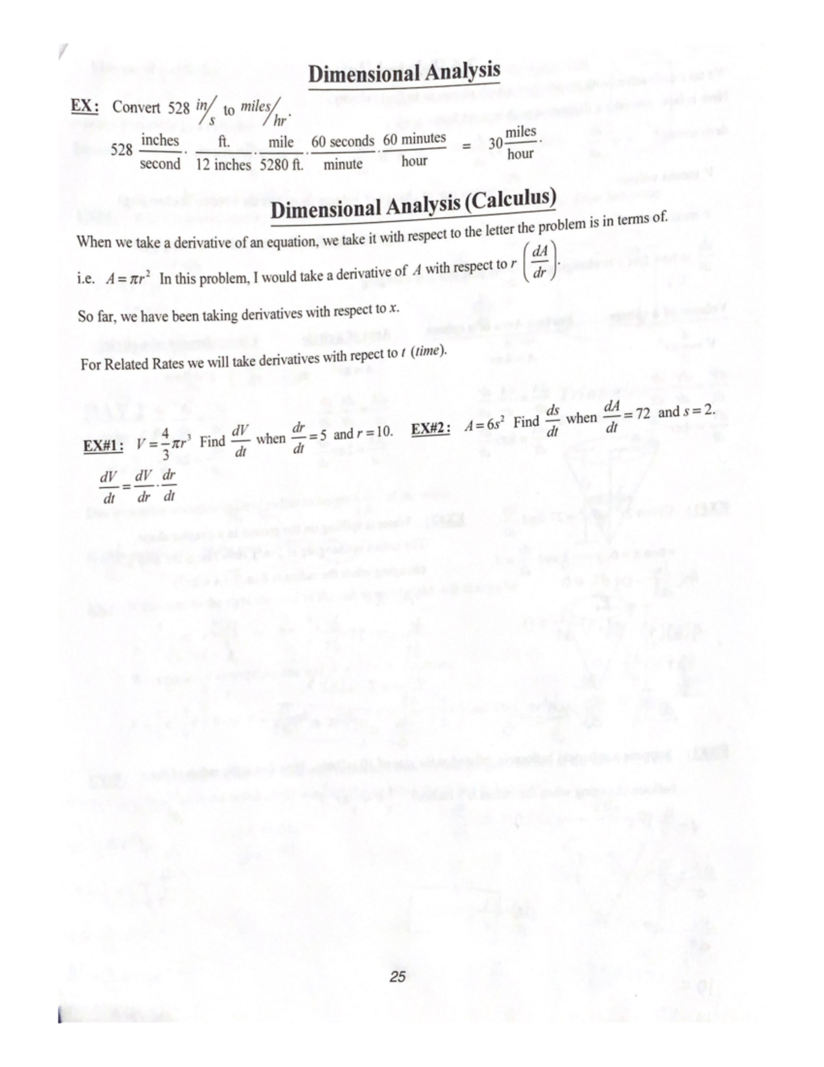 Dimensional Analysis notes Studocu