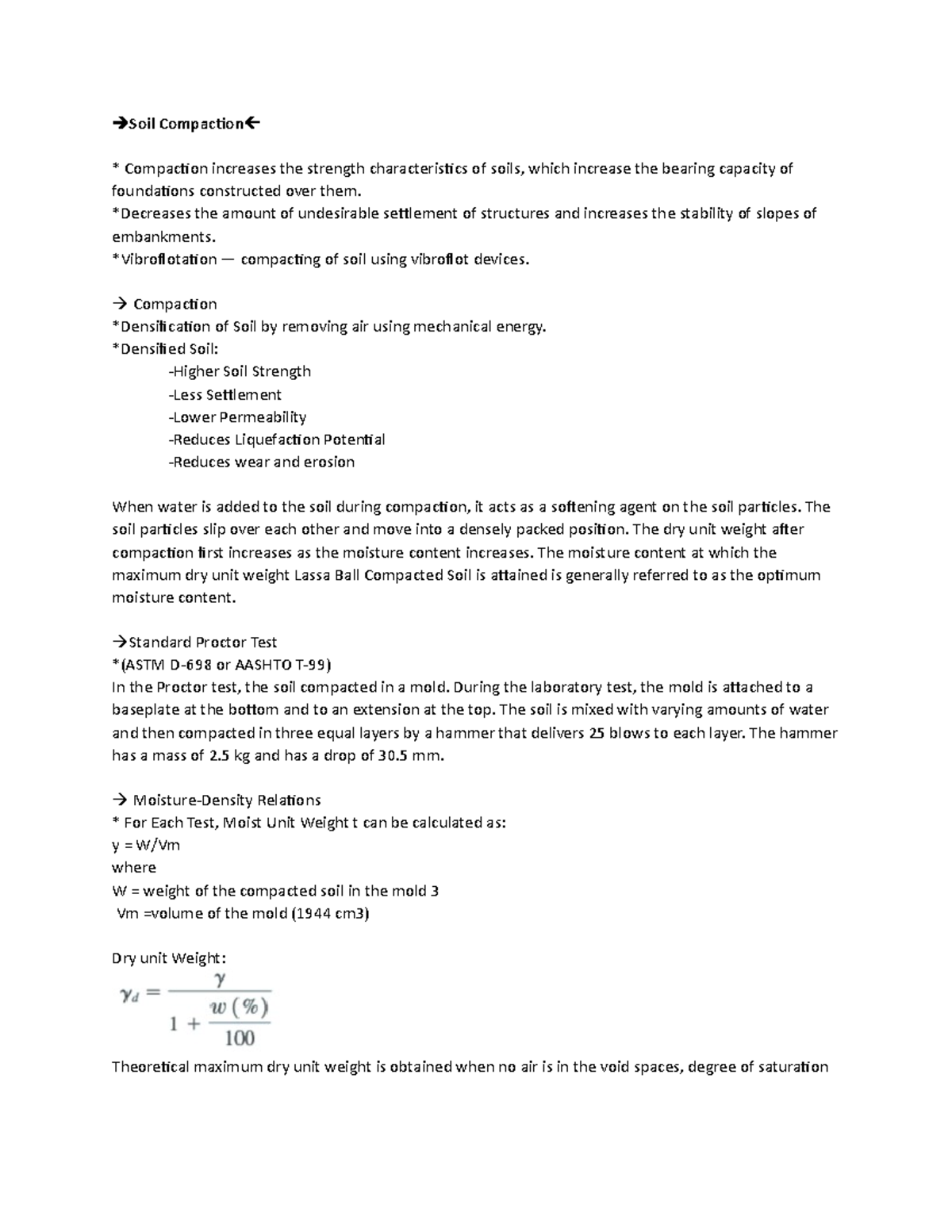 Soil Compaction - Soil Compaction Compaction increases the strength ...