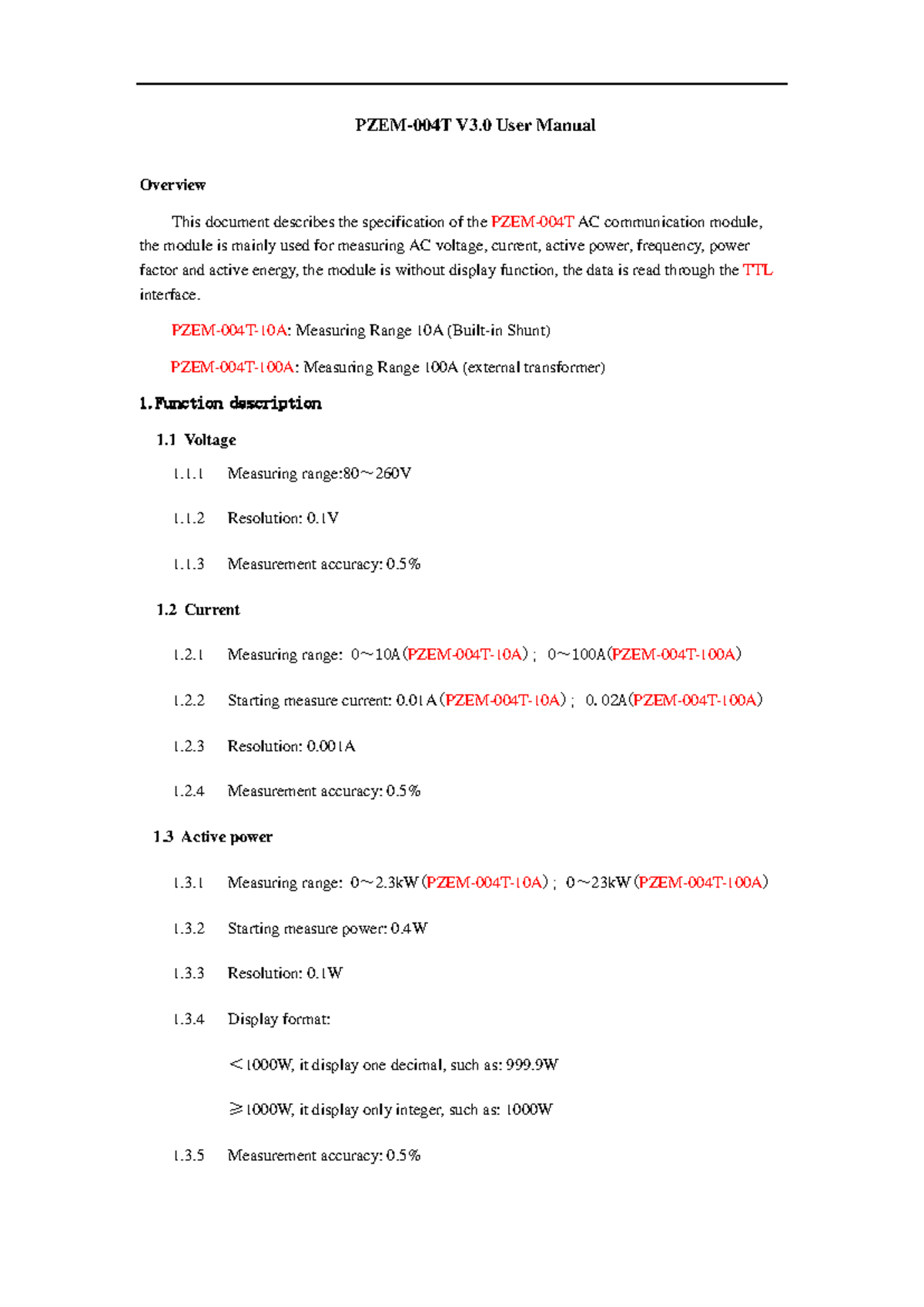 PZEM-004T-V3 - KlKkkjfjffhjklllollllllll - AC communication module ...