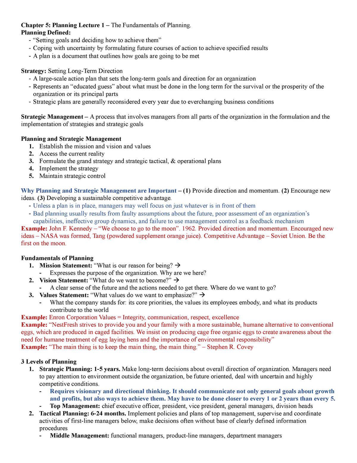 MGT 300 Organization and Management Leadership EXAM 2 Notes - Chapter 5 ...