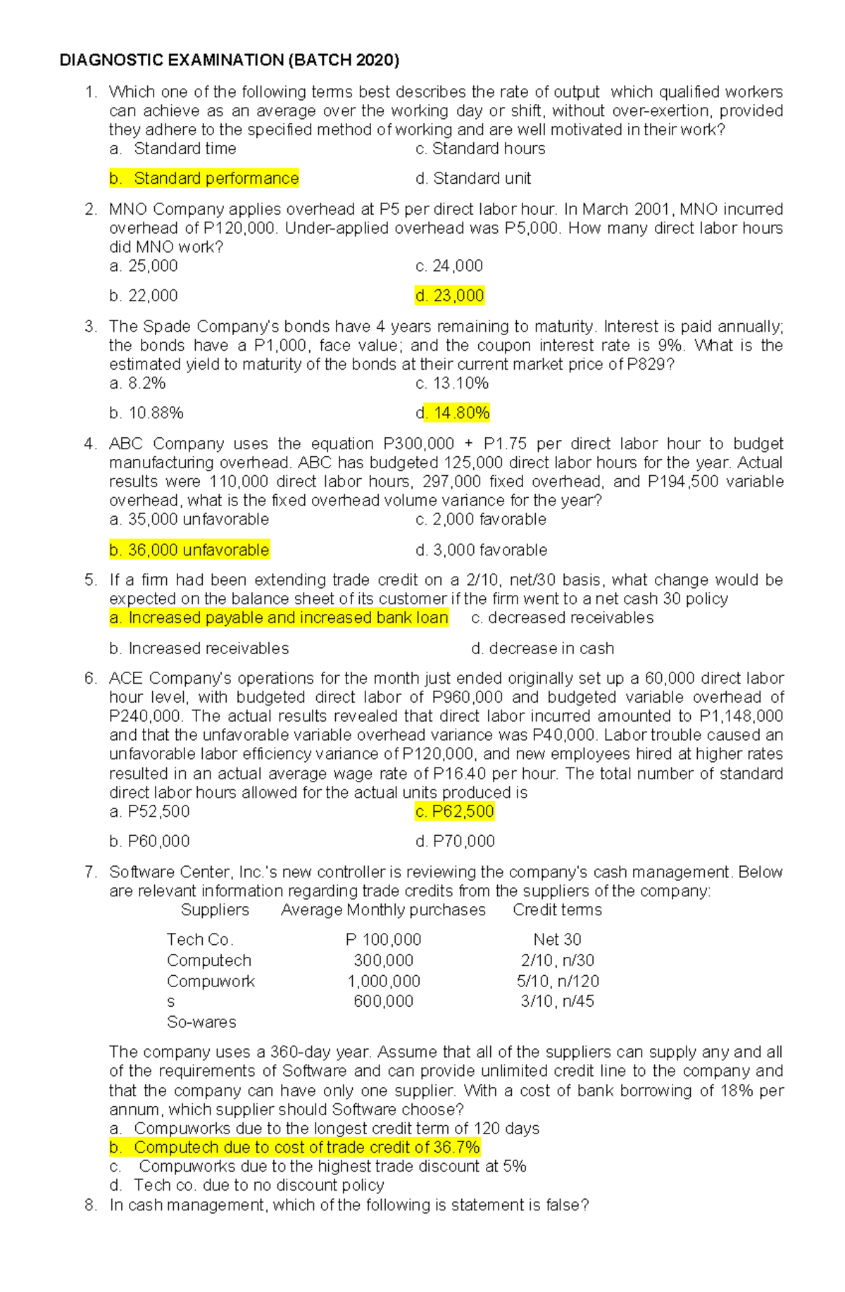 Managerial Accounting And Advisory Services - Financial Accounting and ...