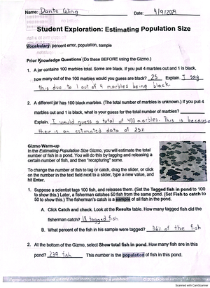 Redo for Science Quizzes - Studocu