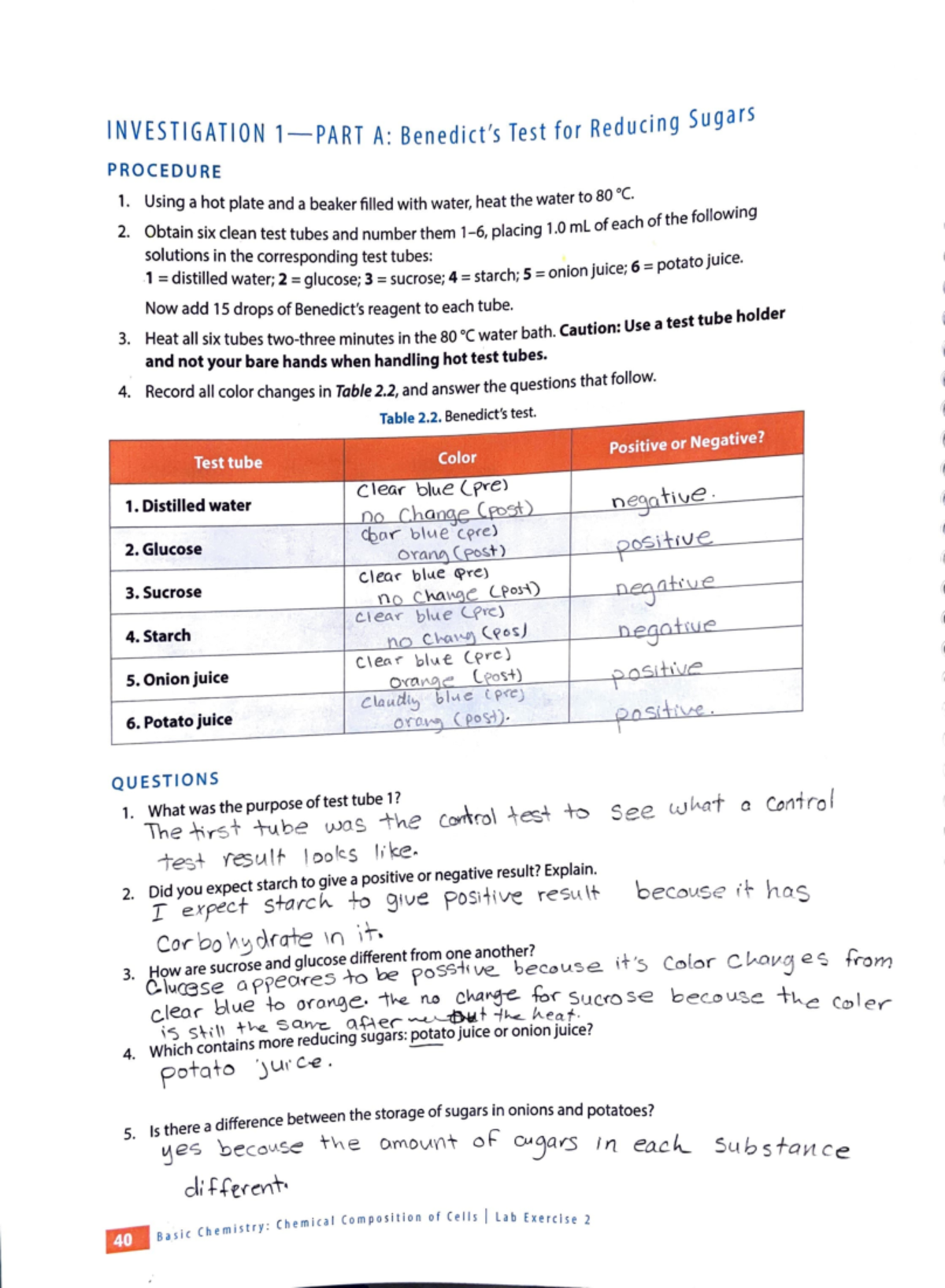 Biol 19 lab exercise 2 investigation 1-5 - INVESTIGATION 1- PART A ...
