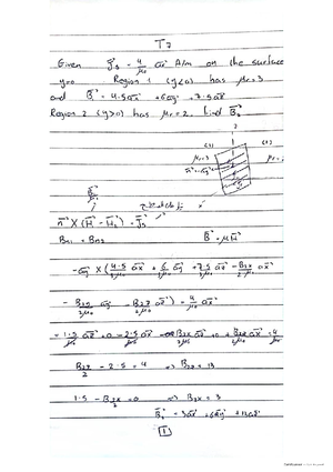 313 tutorial 1 to 7 - electromagnatic - Studocu