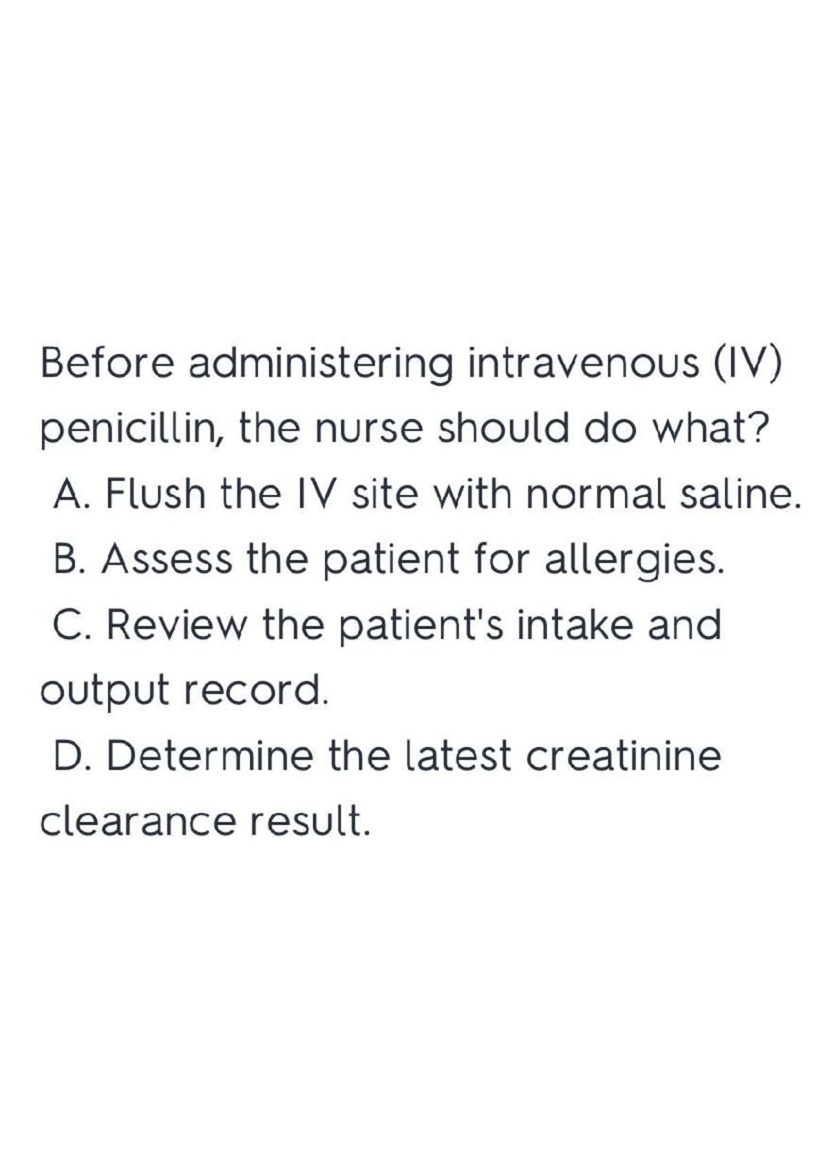 Antibiotics - Nclex New Generation RN Practice material Mcqs and SATA ...