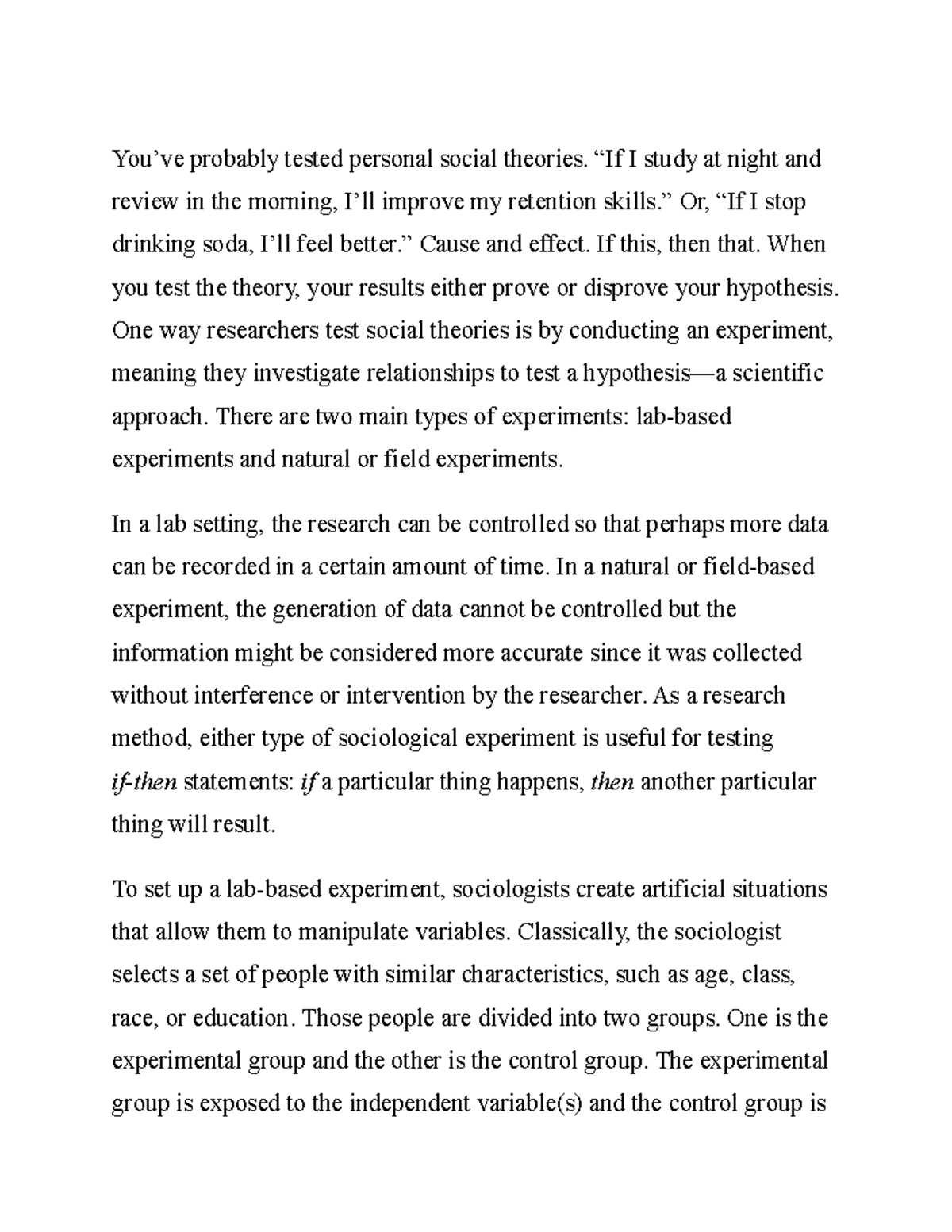 Sociology (62) - young - You’ve probably tested personal social ...