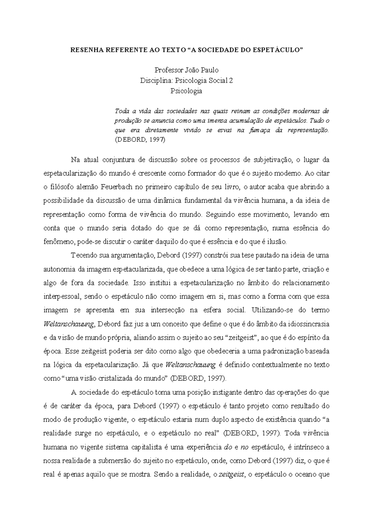 Resenha do livro Resenha do livro