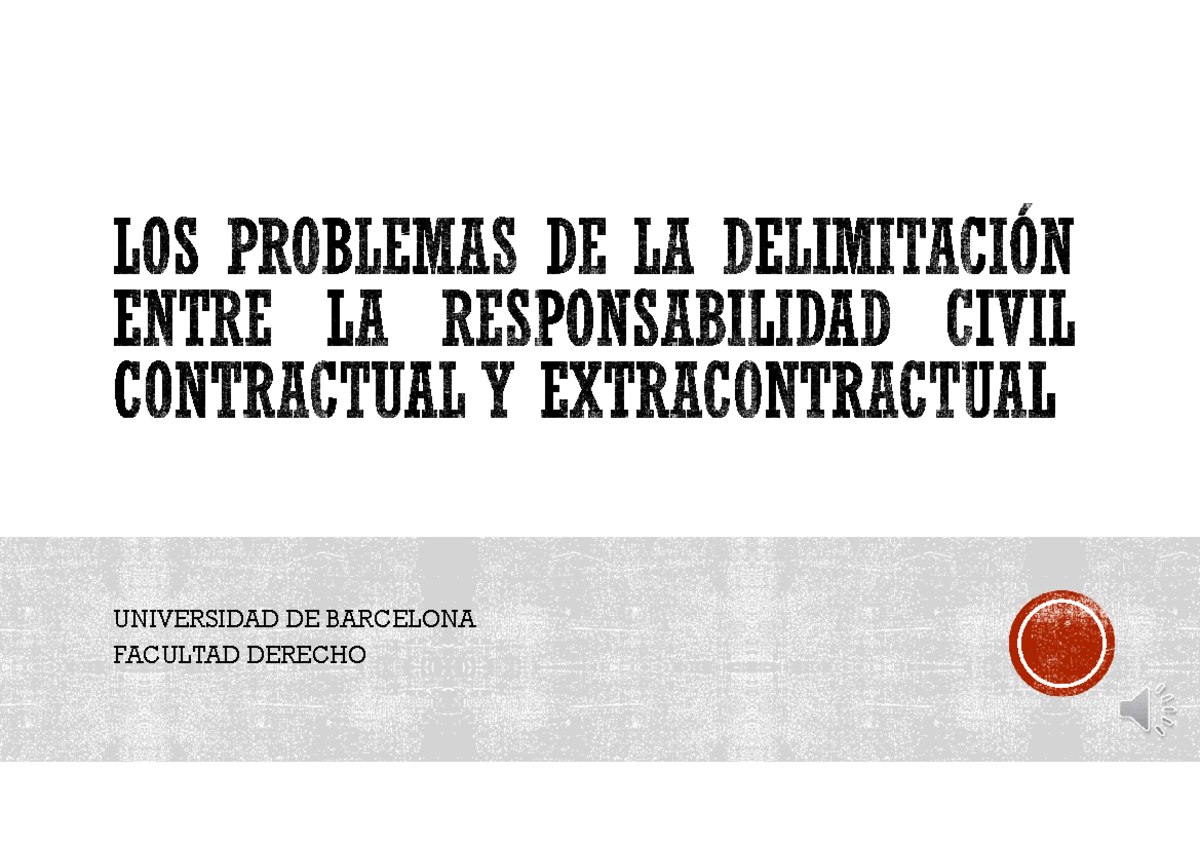 Responsabilidad Civil Contractual Y Extracontractual - Derecho De ...