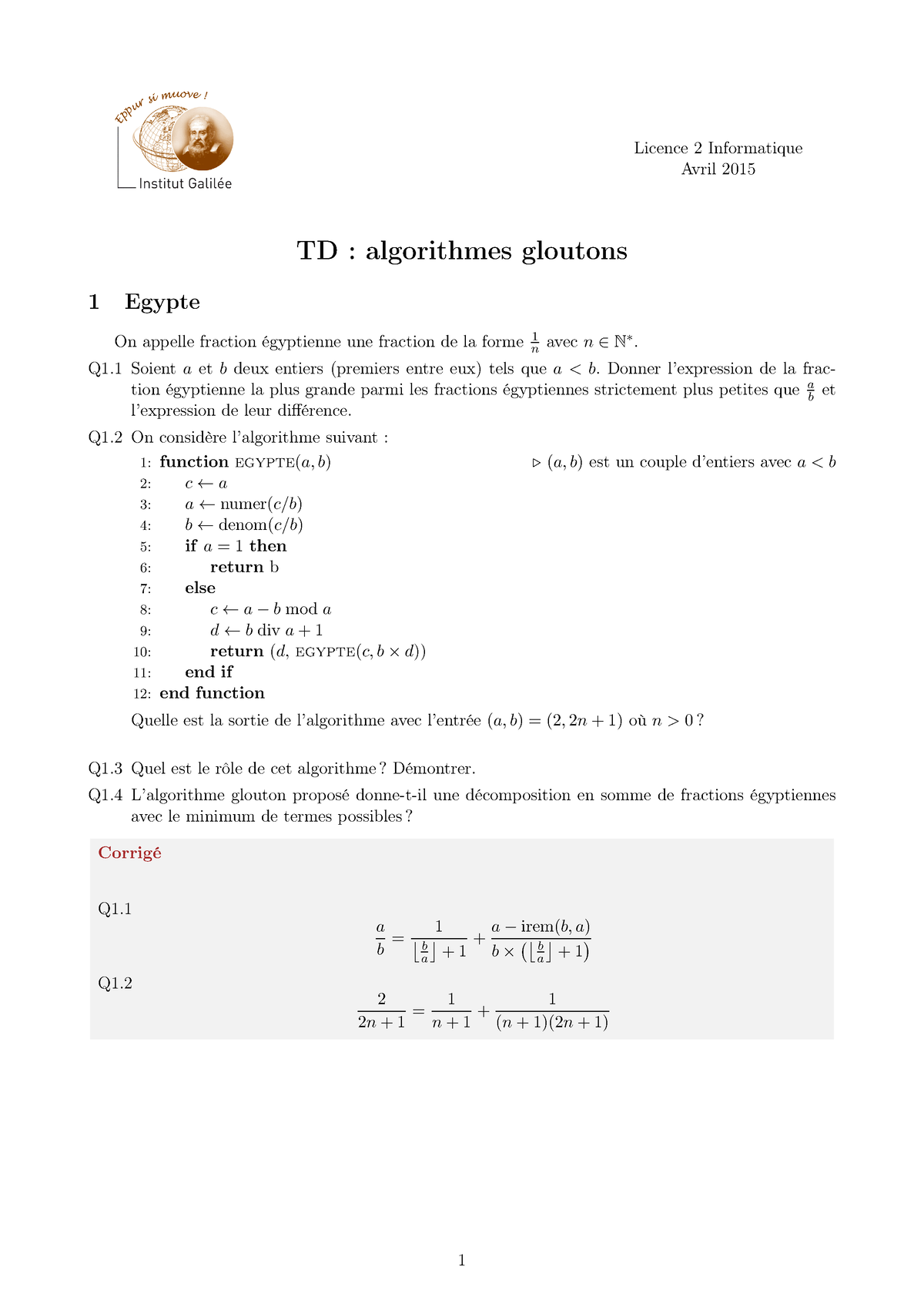 Td-gloutons-corrige - Cours - Licence 2 Informatique Avril 2015 TD ...