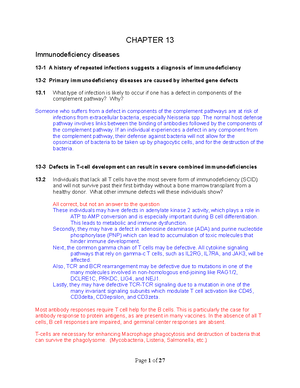Immunology ch 12 practice questions key - CHAPTER 12 12-1 The mucosal ...