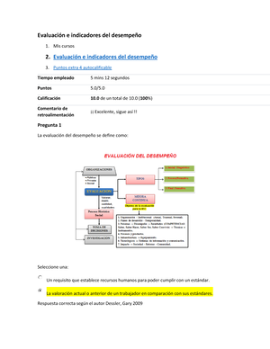 Evaluación E Indicadores Del Desempeño Modalidad De Examen Señama 4 ...