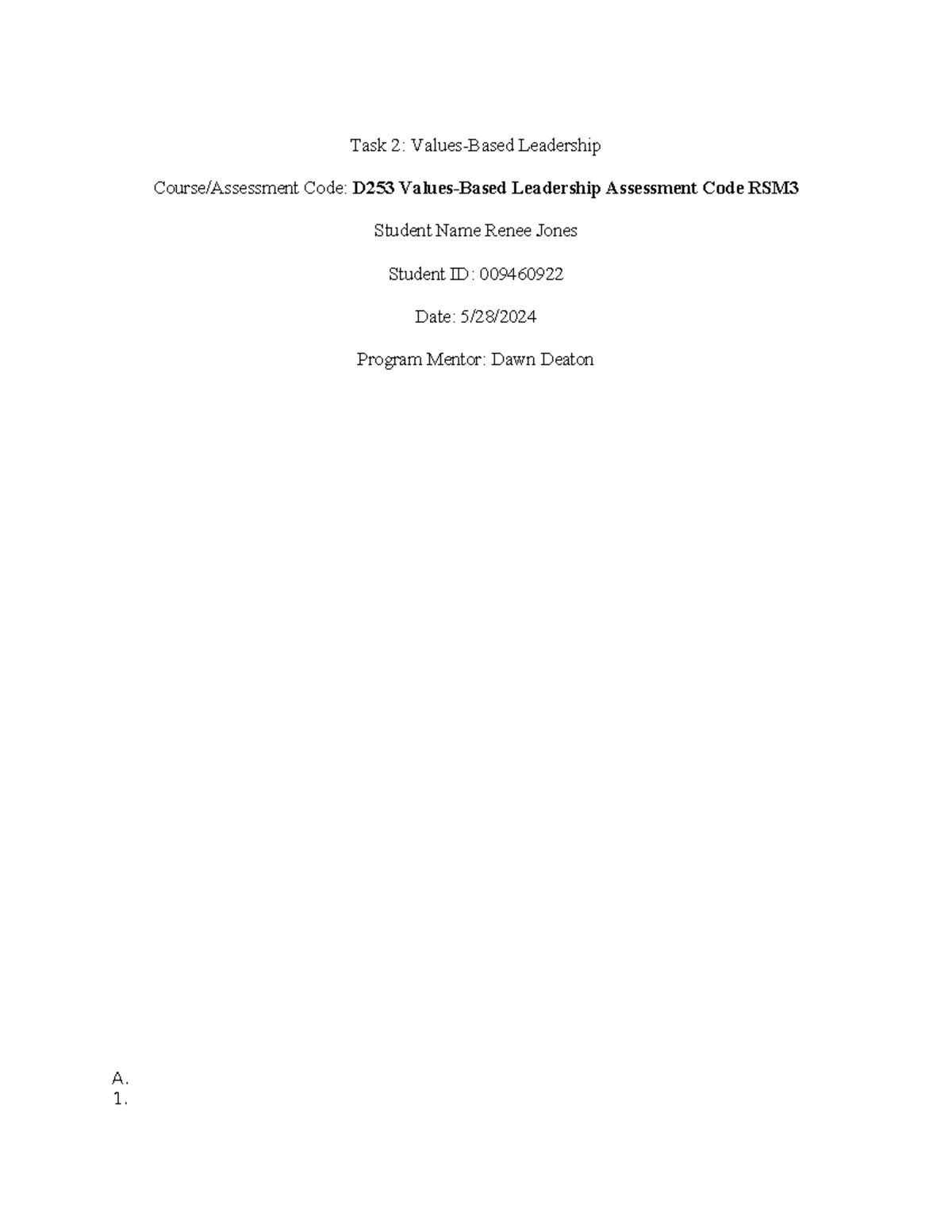 D253 Wgu Task 2 - 1wr39f4