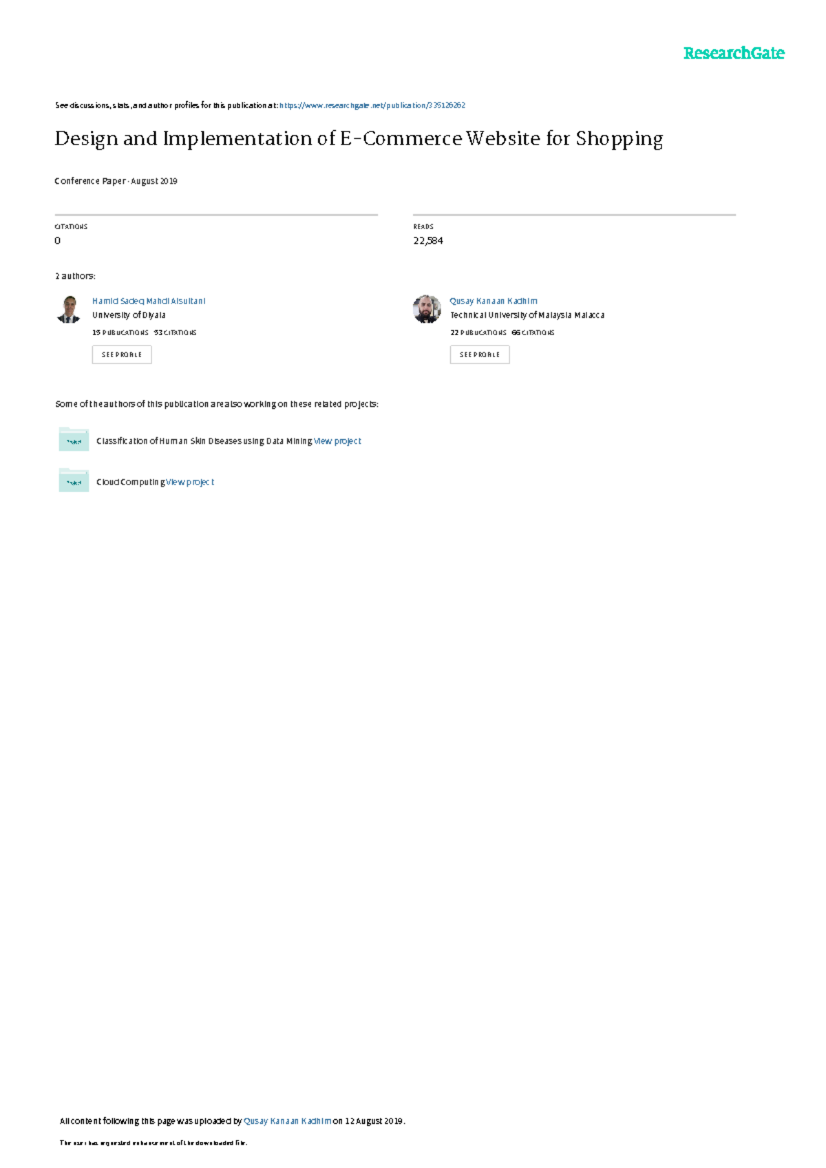 Designand Implementationof E-Commerce Websitefor Shopping - See ...