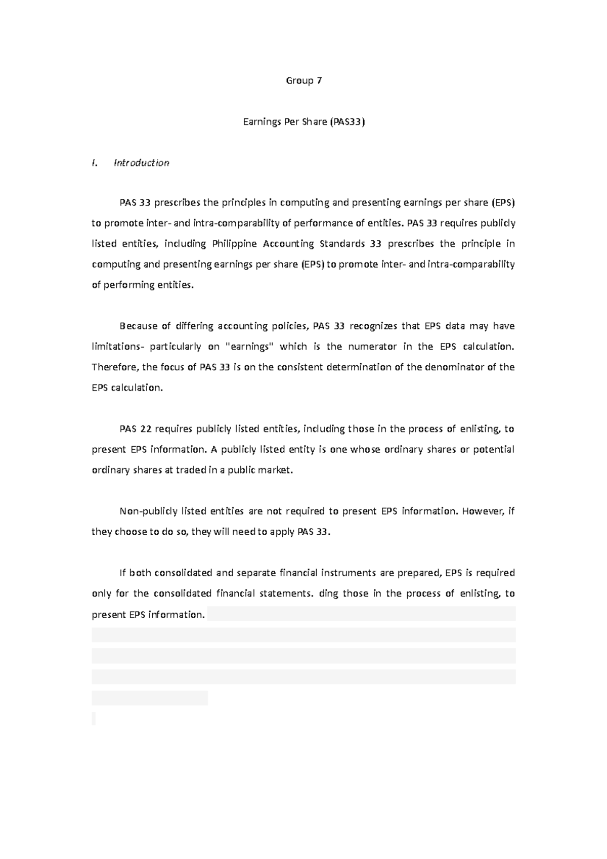 Group 7-PAS331 - This will help you understandPAS - Group 7 Earnings ...
