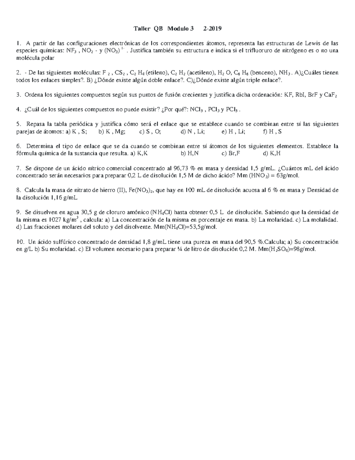 Jlcaball Taller modulo 3 - Taller QB Modulo 3 2- A partir de las ...