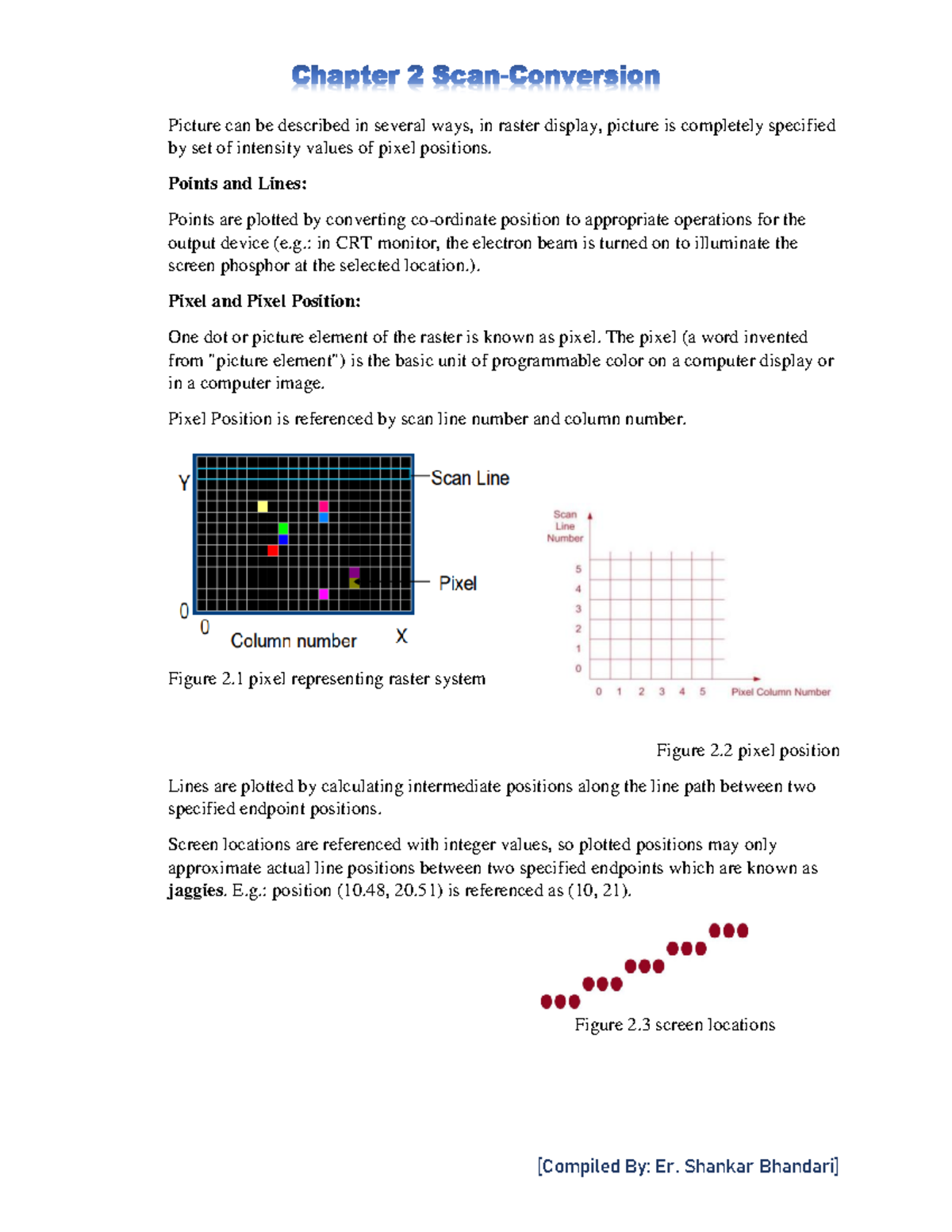 Chapter 2 Scan‐Conversion - Picture can be described in several ways ...