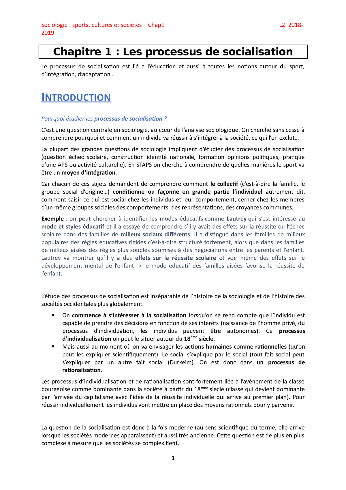 structure sociale dissertation